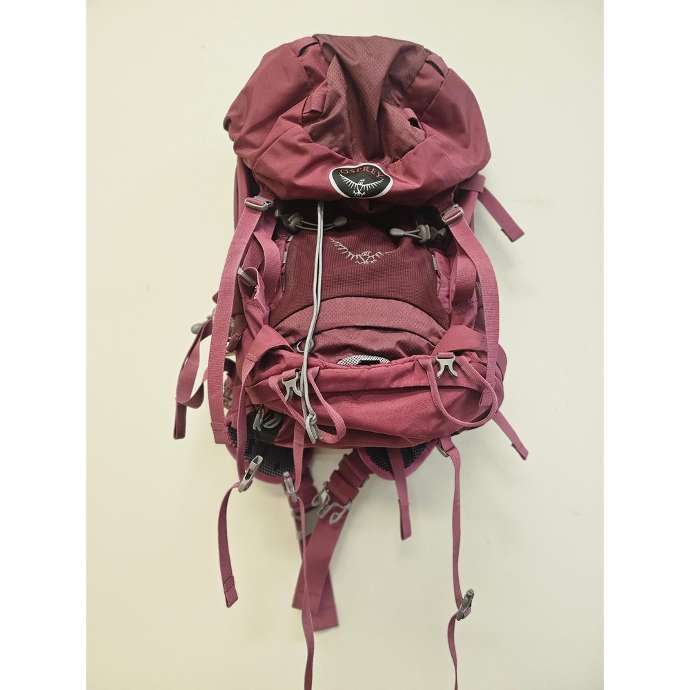 Osprey Hiking Backpack Burgundy Maroon Ripstop Technical Daypack Outdoor Bag